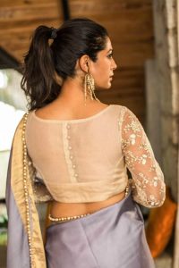 Net Blouse Back Designs