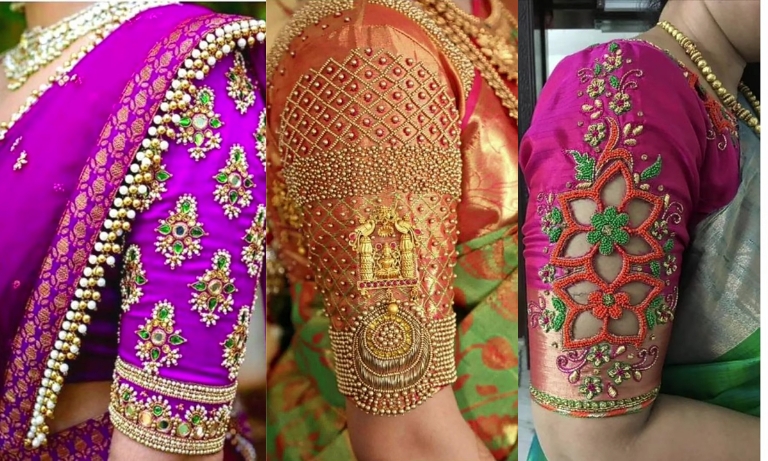 Aari work design by designer blouse