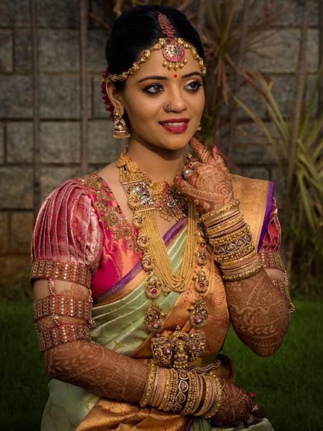 Unique Blouse Designs For South Indian Brides