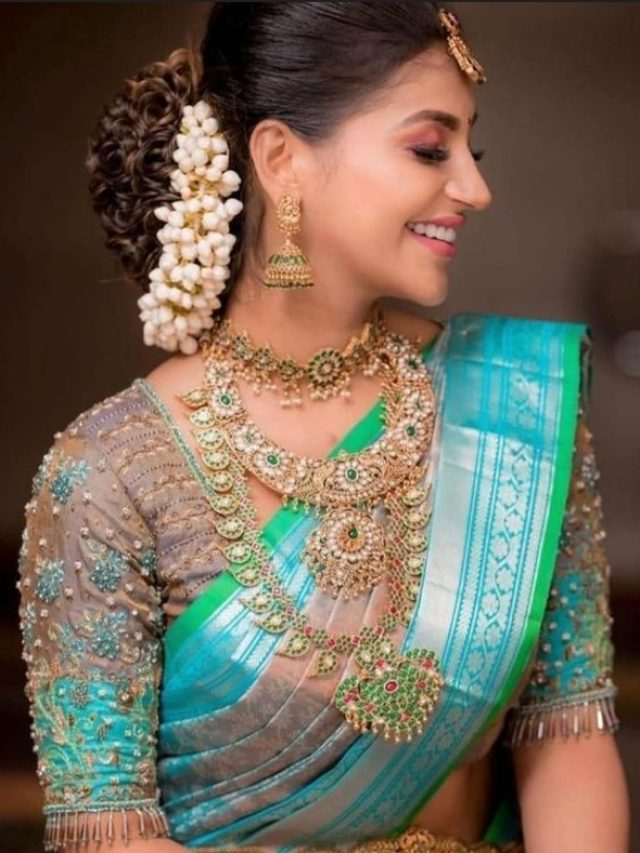 Unique Blouse Designs For South Indian Brides!