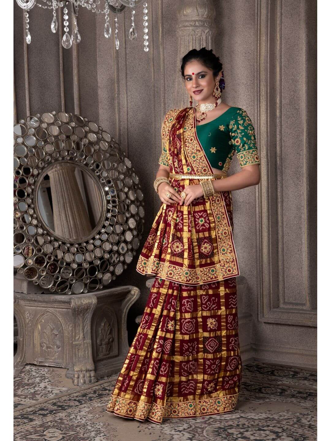 evolution of gharchola blouse designs