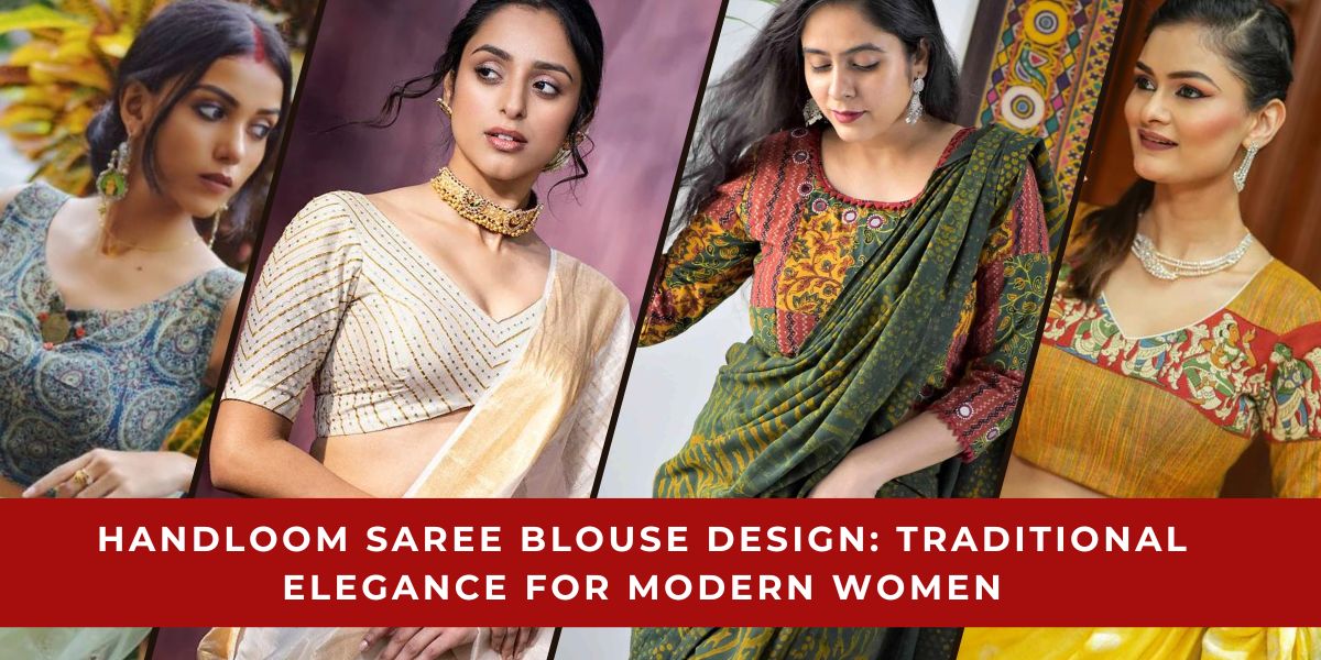 Handloom saree jacket designs best sale