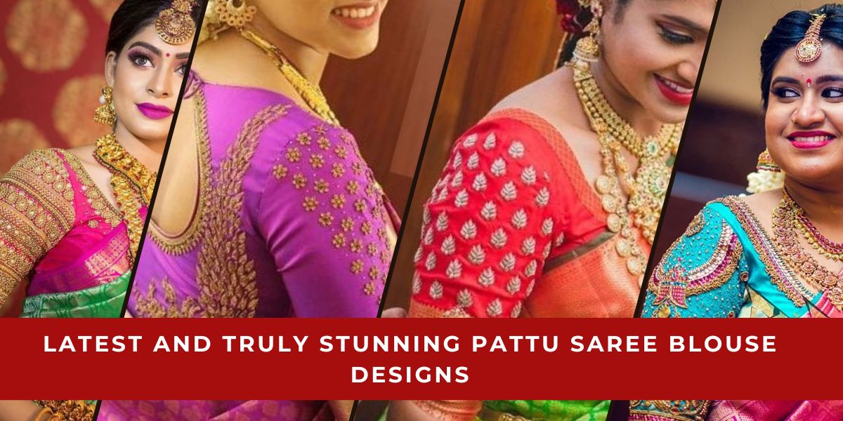 new pattu saree blouse designs images