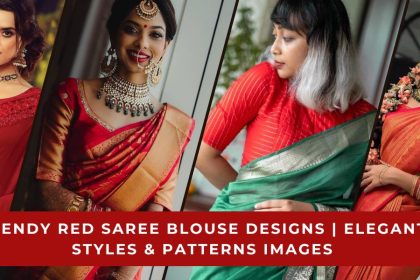 Red Saree Blouse Designs