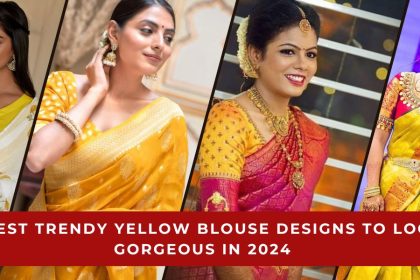Trendy Yellow Blouse Designs