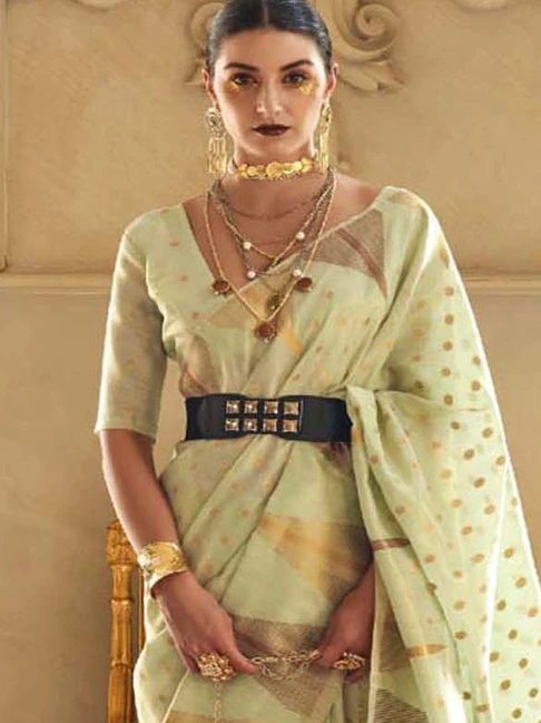 Cream Colour Saree Blouse Design