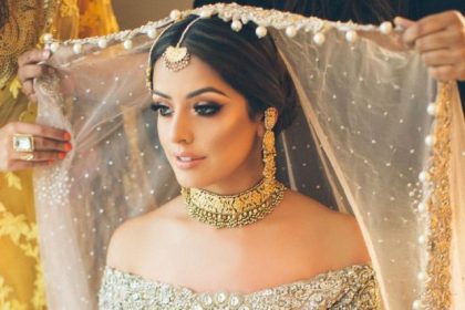 if you are looking to add ruffles to your bridal look, check out these glamorous off-shoulder blouse