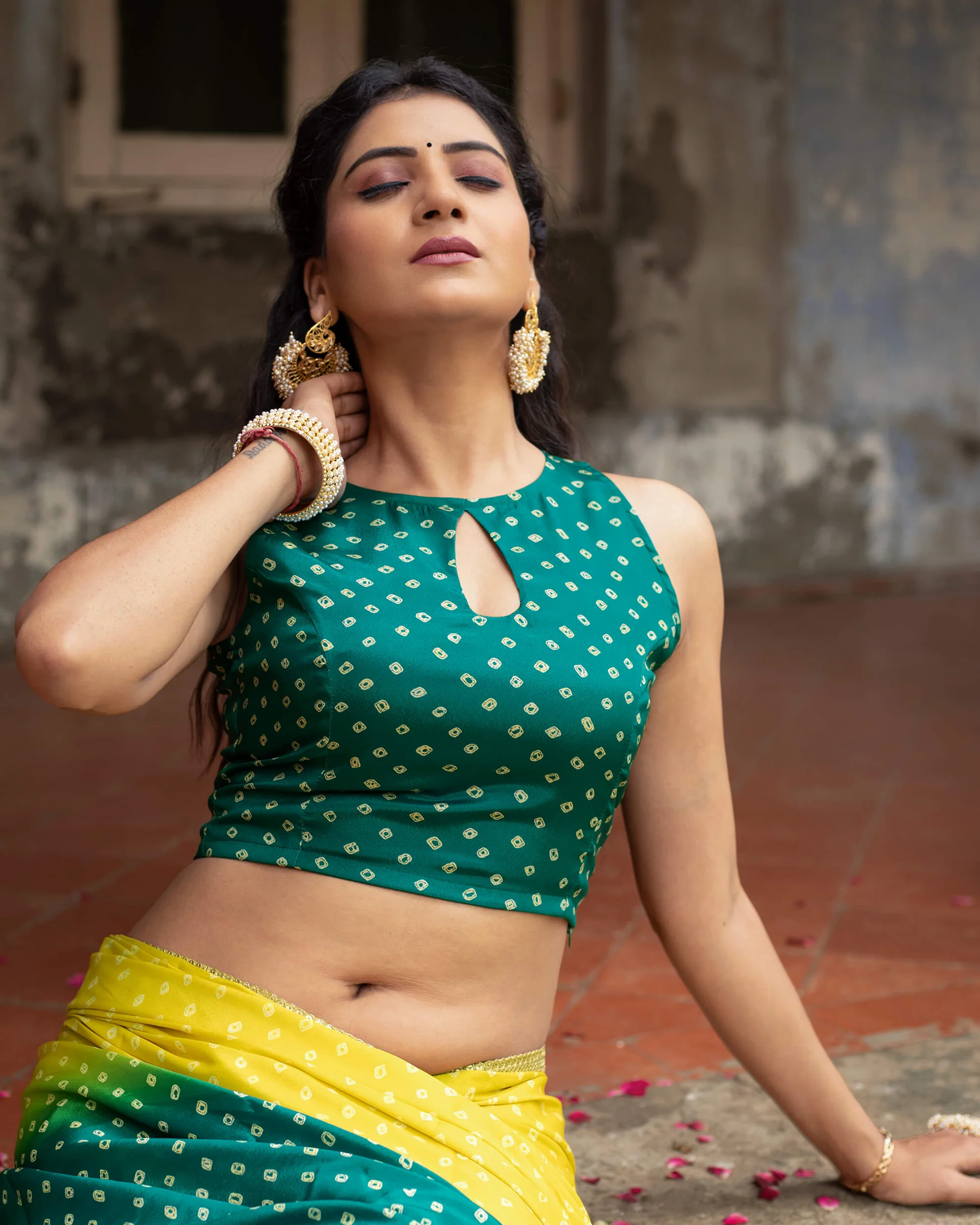 Keyhole Neckline Blouses