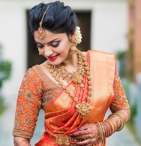 15 Orange Colour Blouse Design Ideas for Your Special Occasions