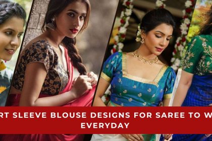 Short Sleeve Blouse Designs For Saree