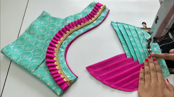 Easy Patch Work Blouse Design Cutting and Stitching