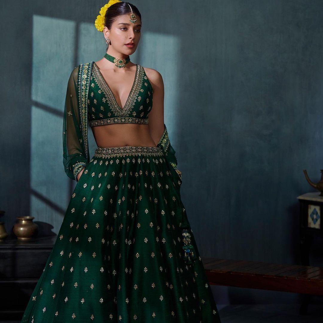 Halter Neck Lehenga Blouse