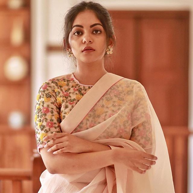 Kalamkari Blouse Designs with Kerala Saree