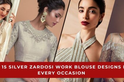Silver Zardosi Work Blouse Designs for Every Occasion