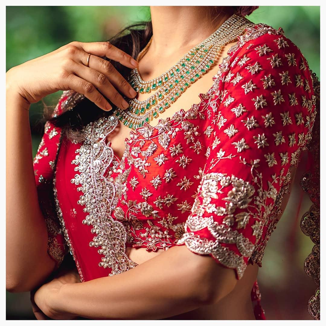 Traditional Cut Work Blouse Designs