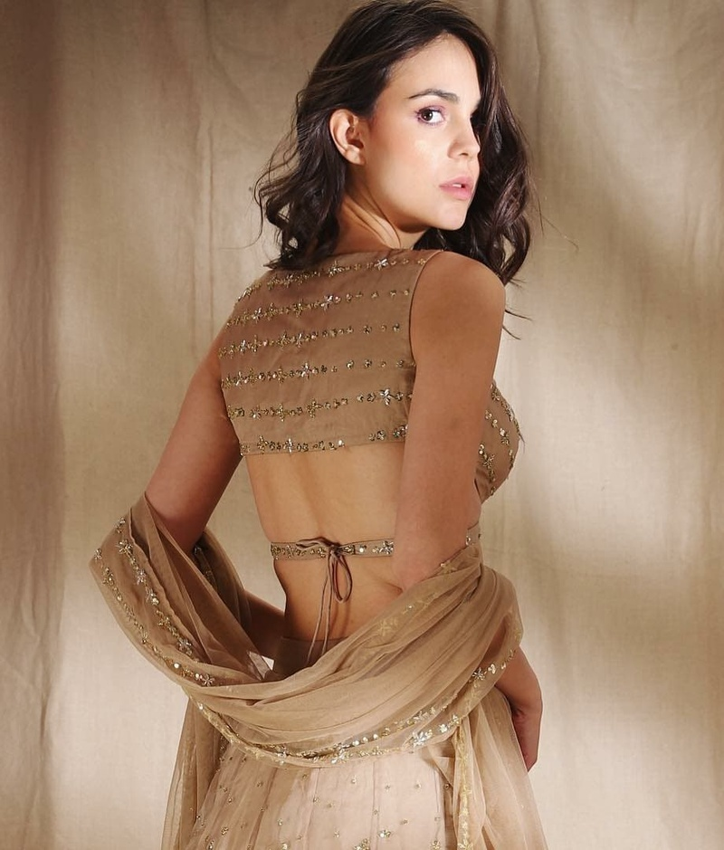 High Neck Blouse for lehenga