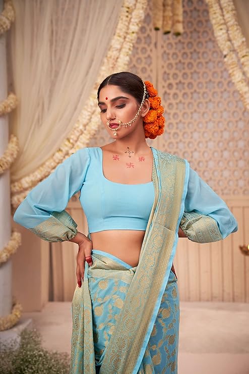 Georgette saree blouse designs best sale