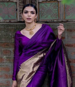 Blue Banarasi Blouse main image 1