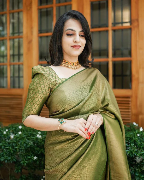 Silk buy saree with blouse