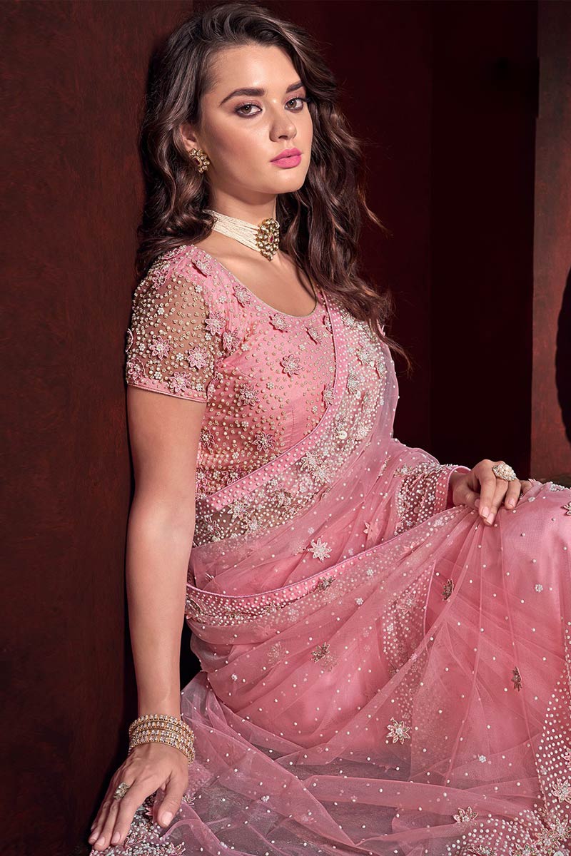 pink Net Blouse