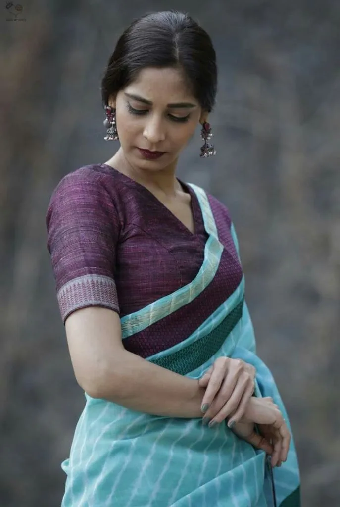 Plain Cotton Saree Blouse Designs