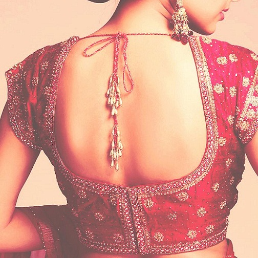 Blouse Back Hook Neck Design