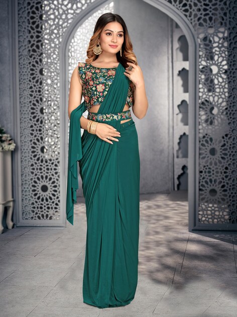 Green Satin Blouse