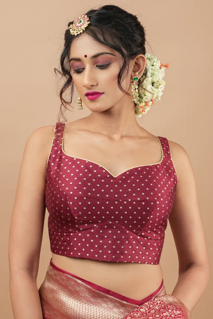 Modern Sleeveless Blouse Design
