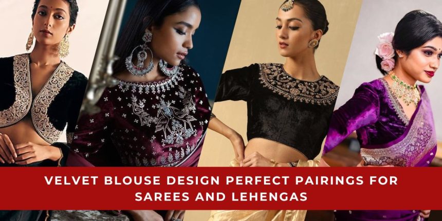 Velvet Blouse Design