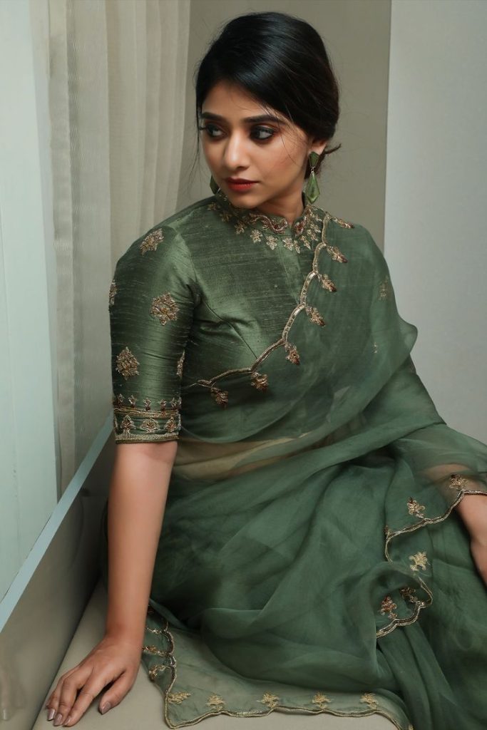 Blouse Design for Organza Silk Saree