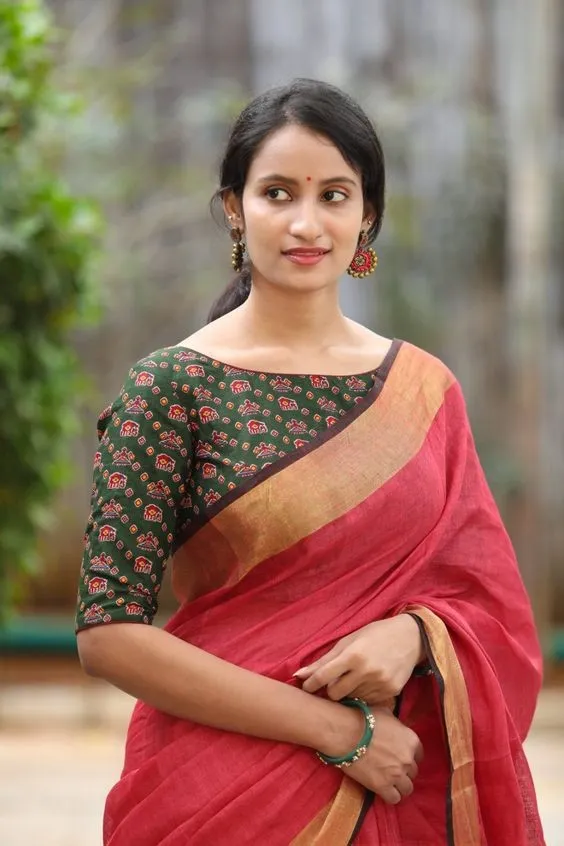 Cotton Simple Blouse Designs