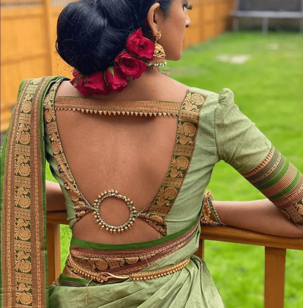 Simple Blouse Designs with Lace