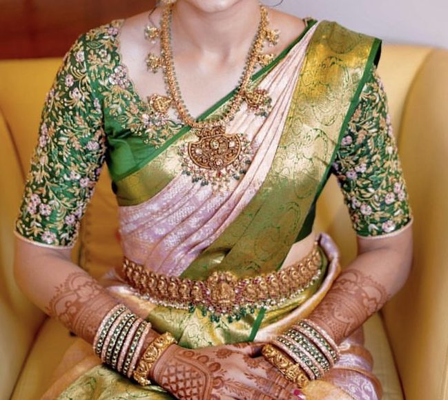 Simple Hand Work Blouse Designs