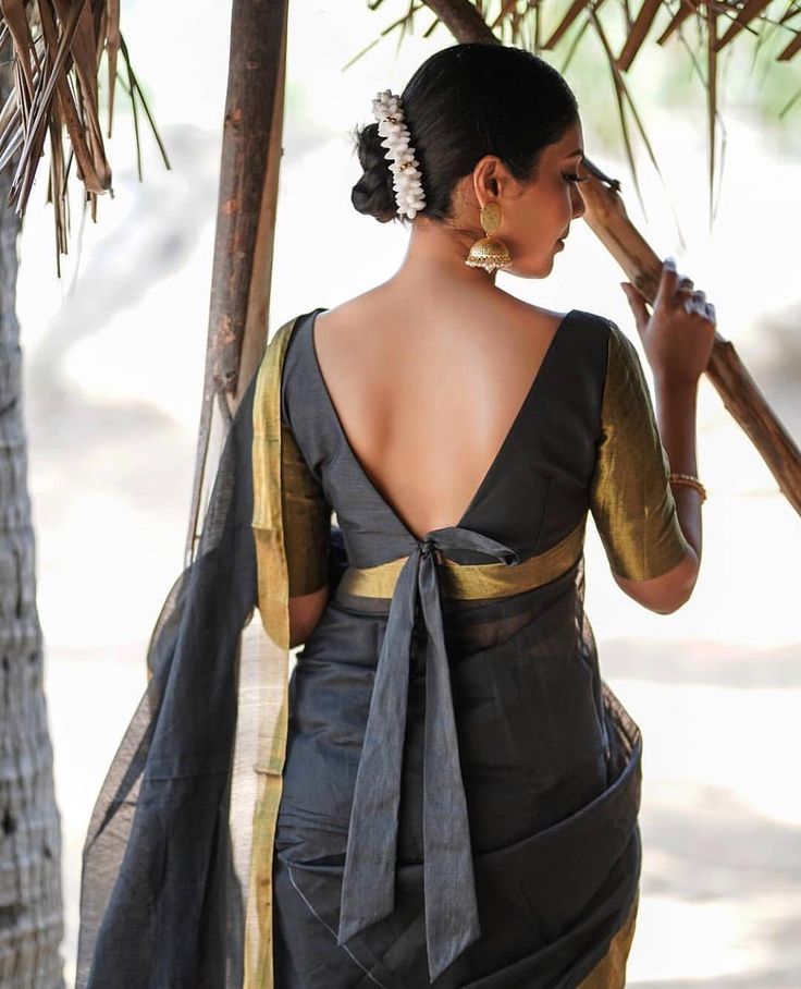 Stylish Knot Blouse Designs