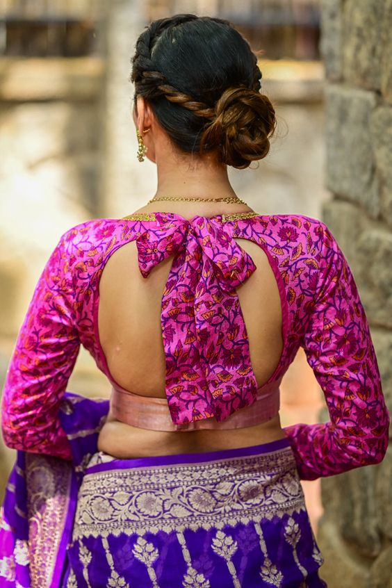 Tie Knot Blouse Design