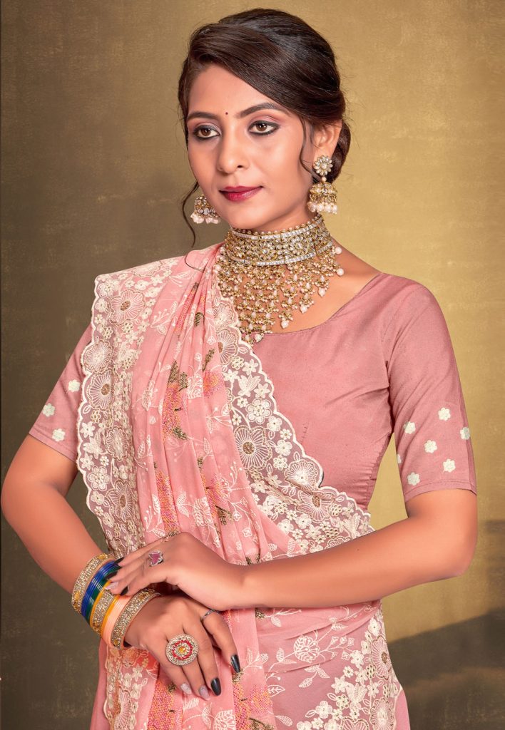 Trendy Georgette Saree Blouse Designs