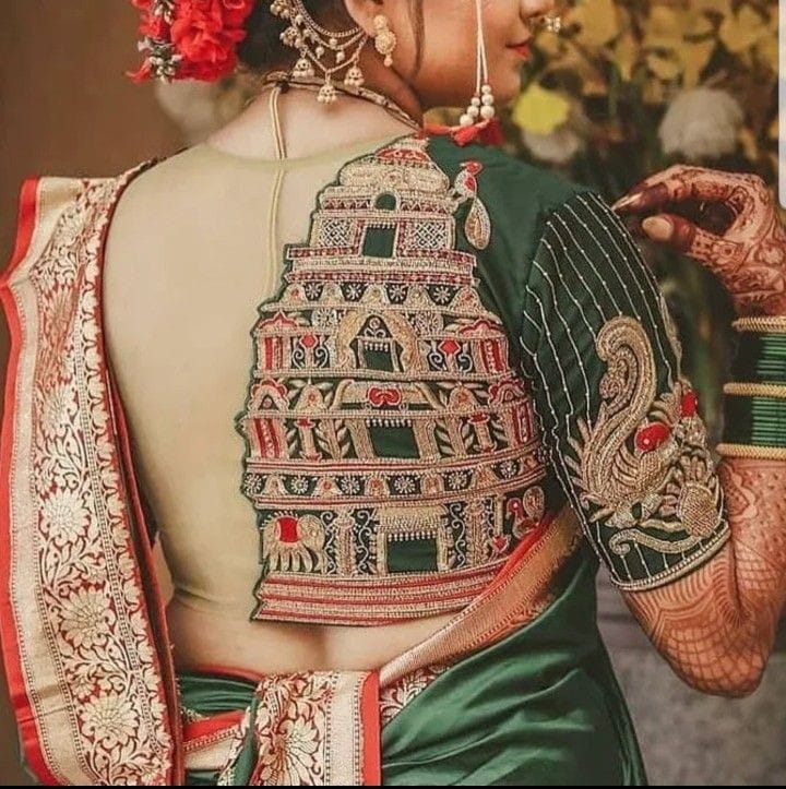 Wedding Latest Blouse Back Design