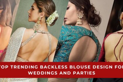 Backless Blouse Design for Weddings