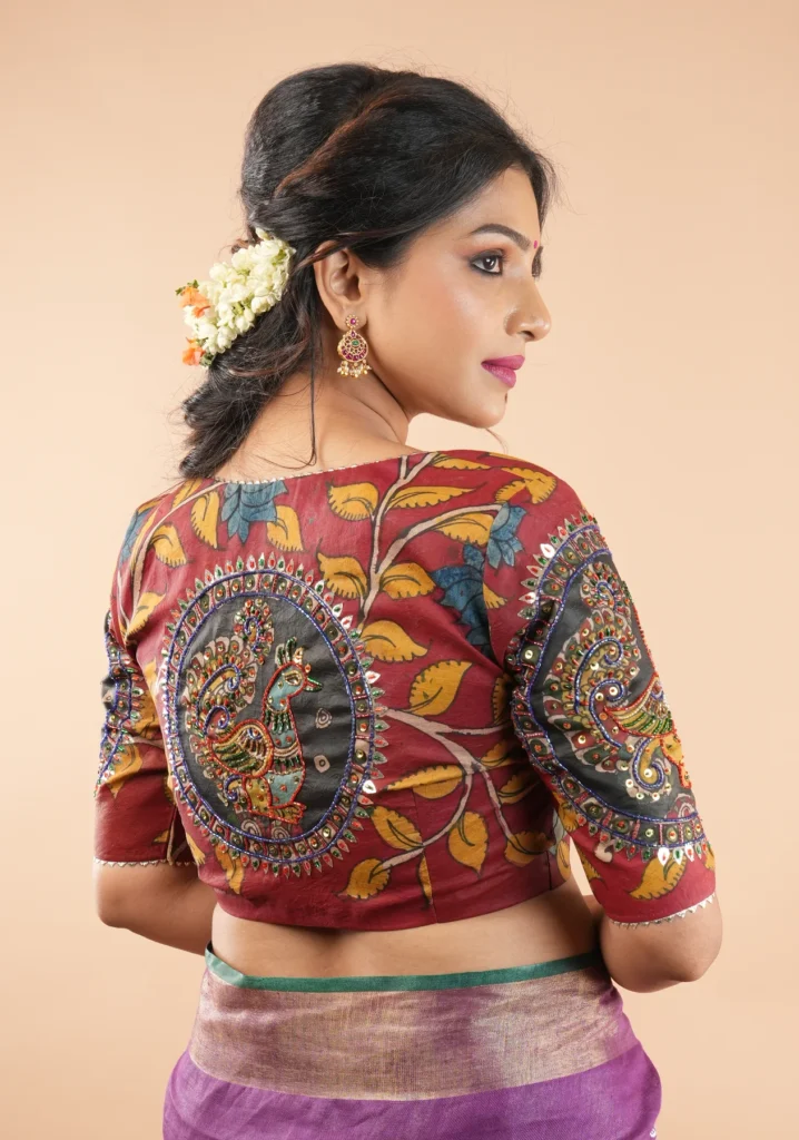 Kalamkari Blouse Designs Images