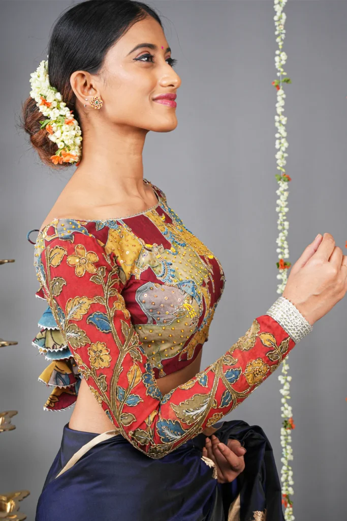 Kalamkari Cotton Blouse Designs