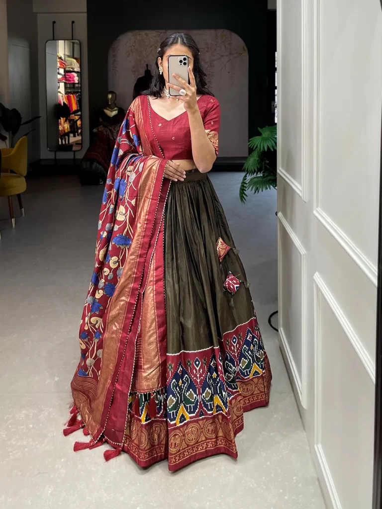 Silk Lehenga Blouse Designs