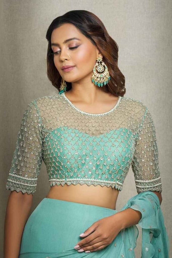 Stylish Fancy Net Blouse Designs