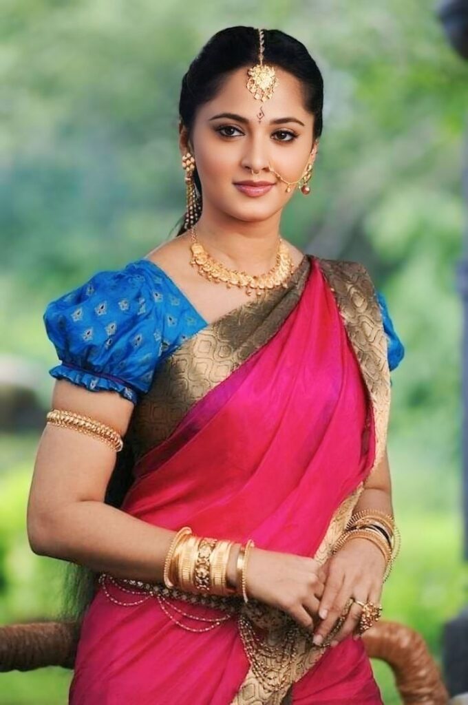 Anushka Shetty Blouse Designs in Bahubali