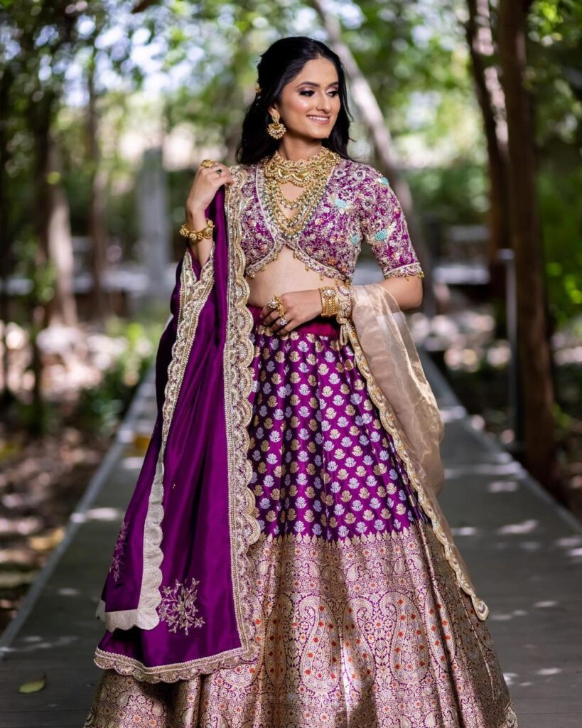 Banarasi Blouse Design for Ghagra