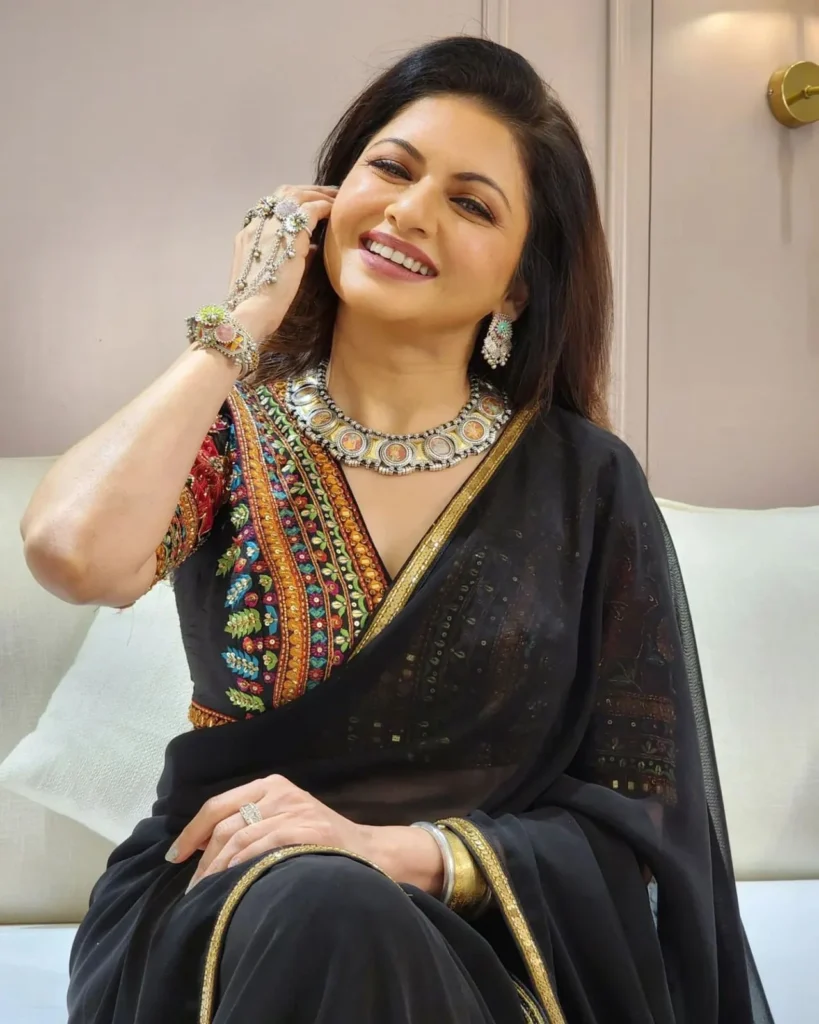 Black Georgette Sarees with Designer Blouse