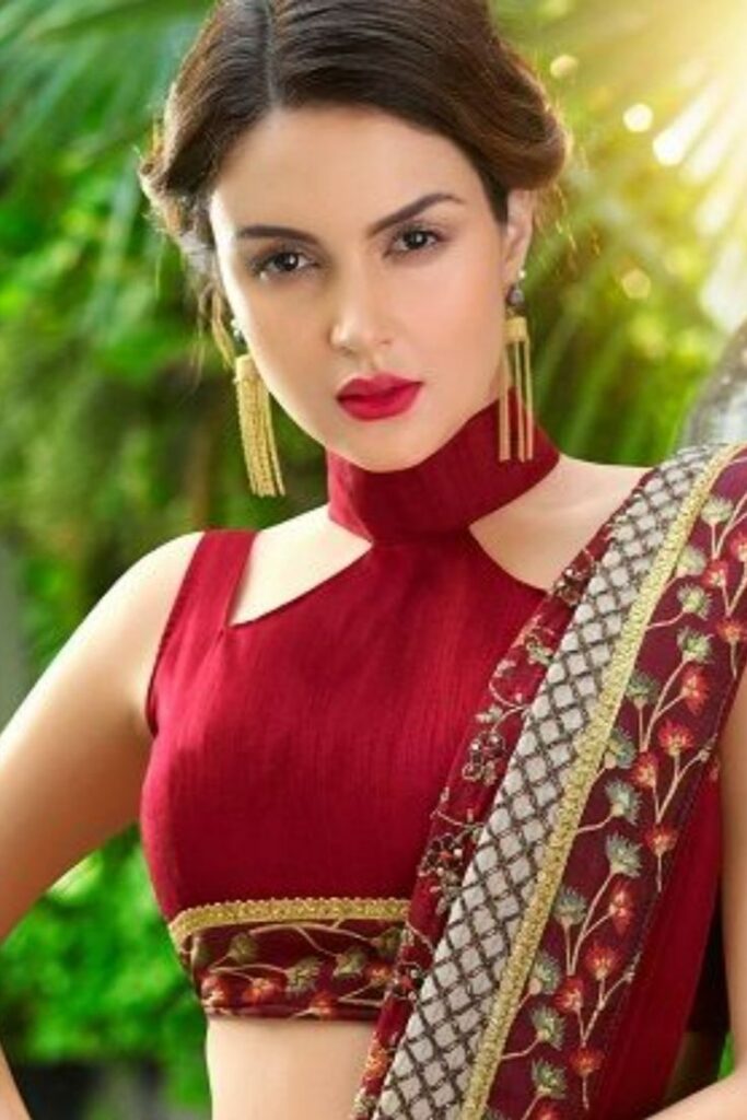 Front High Neck Blouse Designs