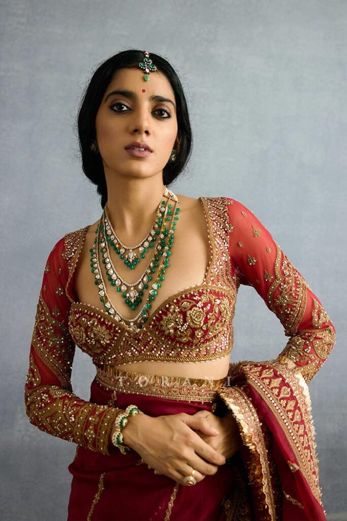 Heavy Zardosi Work Blouse Designs