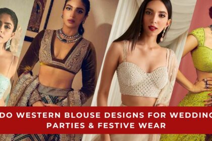 Indo Western Blouse Designs for Weddings