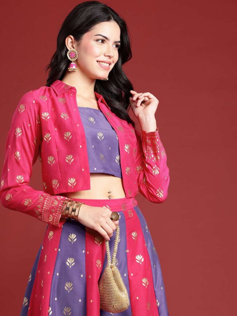 Lehenga Blouse Jacket Design