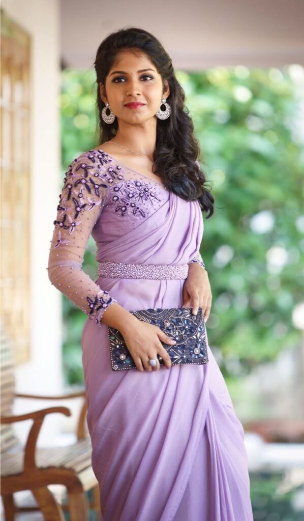 Modern Belt Blouse Design